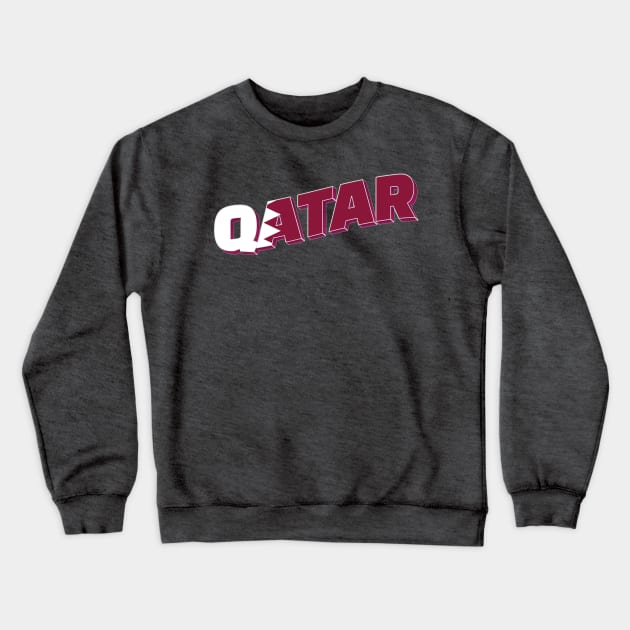 Qatar Vintage style retro souvenir Crewneck Sweatshirt by DesignerPropo